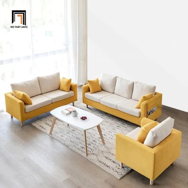 set ghế sofa giá rẻ vải nỉ bố