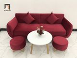  Ghế sofa băng BB dài 1m9 phòng khách đỏ đô vải nhung 