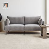  Ghế sofa văng vải nhung hiện đại BT112 Elia 1m9 màu xám tro 
