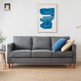  Ghế sofa băng 3 chỗ ngồi 2m BT201 Hana màu xám đậm 