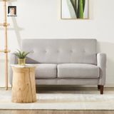  Ghế sofa đôi vải nỉ bố xám trắng BT209 Hensin dài 1m5 nhỏ gọn 