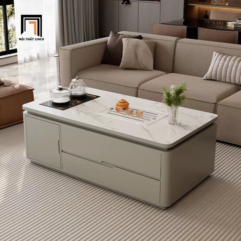  Bàn sofa chữ nhật hiện đại cho chung cư BSF98 Altamont đá 1m 