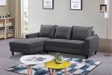  Bộ ghế sofa góc 2m2 x1m6 GT102 Gotfry màu xám đen 