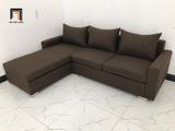  Bộ ghế sofa góc GL1 2m2 x 1m6 cho phòng khách nâu đậm 