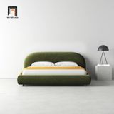  Giường ngủ vải nhung xanh lá GN63 Sadarius phòng ngủ đẹp 