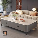  Bàn sofa chữ nhật cao cấp BSF78 Olustee 1m1 x 55 mặt đá đẹp 