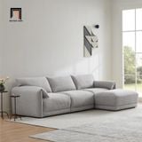  Bộ ghế sofa băng phòng khách BT332 Bodhill vải nỉ bố 2m3 xám 