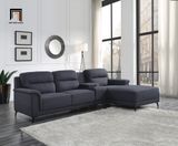  Bộ ghế sofa góc L GT75 Walcher 2m8 x 1m6 vải bố nỉ màu xanh than 