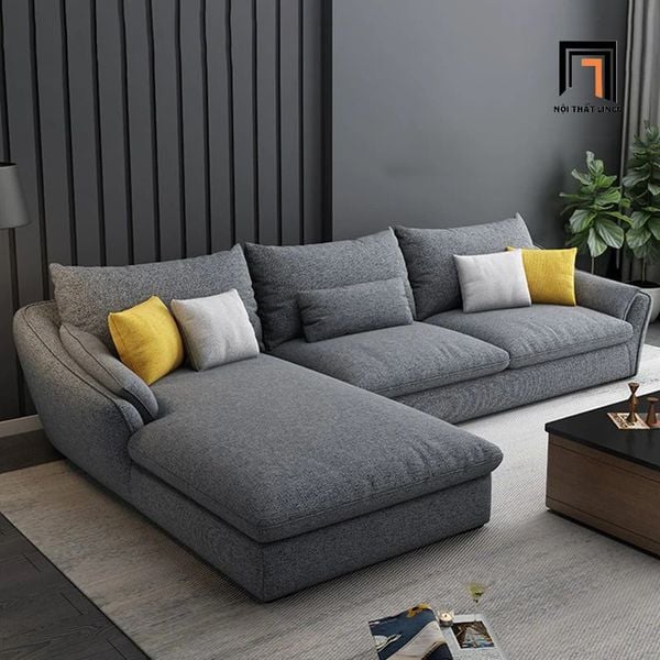 ghế sofa góc L 2m5 x 1m5 xám đậm