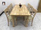  Bàn ăn 6 ghế phòng bếp giá rẻ 1-KH6-G2-B108-gosi gỗ tự nhiên 