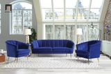  Ghế sofa đơn đẹp cho shop tiệm DT61 Eivor vải nhung xanh dương 