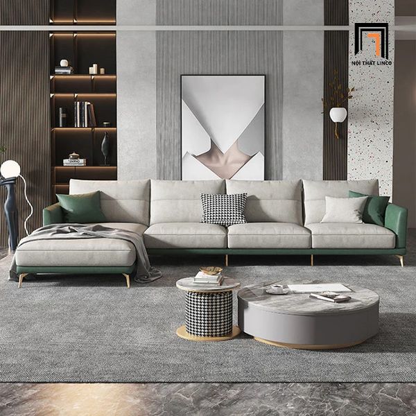 ghế sofa góc da công nghiệp cao cấp