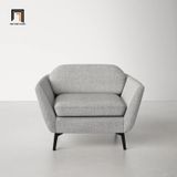  Ghế sofa đơn hiện đại xám trắng DT33 Tyndall 1 nệm ngồi 