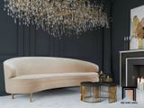  Ghế sofa băng cong BT23 Neville dài 2m2 vải nỉ kiểu dáng đẹp 