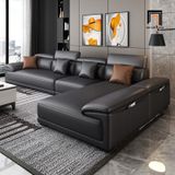  Bộ ghế sofa băng cao cấp BT289 Souris 2m5 da công nghiệp đen 