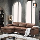  Bộ ghế sofa góc GT24 Mckenny 2m4 x 1m6 da giả cao cấp 
