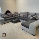  Bộ ghế sofa U phòng khách không gian lớn UT26 Ashlei 3m7 đẹp 