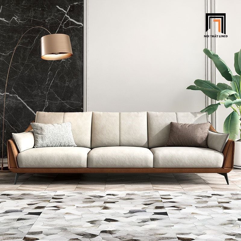  Ghế sofa băng BT47 da giả dài 1m8 phối màu sang trọng 