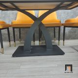  Combo bàn ăn 6 ghế da giả 2-BAD6-G1-B2 đá ceramic đẹp 