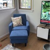  Ghế sofa đơn vải nỉ xanh dương DT99 Betul cho căn hộ chung cư 