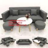  Ghế sofa băng bật giường BTV xám đen dài 2m hiện đại 