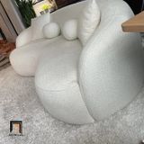  Ghế sofa băng cong cho tiệm shop BT178 Kathrina 2m1 vải nỉ bố 