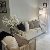  Ghế sofa băng đôi vải nỉ BT341 Zaheer 1m9 cho chung cư nhỏ 