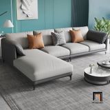  Ghế sofa đơn văn phòng làm việc DT80 Lesca phối màu da giả 
