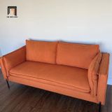  Ghế sofa băng nhỏ gọn BT87 Calla dài 1m9 vải nỉ màu cam 