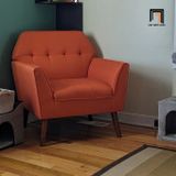  Ghế sofa đơn 1 chỗ ngồi DT97 Chopda màu cam cho shop tiệm 