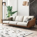  Bộ ghế sofa phòng khách sang trọng KT22 Ege phối màu da Pu 