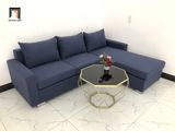 Bộ ghế sofa góc GL1 2m2 x 1m6 xanh dương đậm bọc vải 