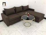  Bộ ghế sofa góc GL1 2m2 x 1m6 cho phòng khách nâu đậm 