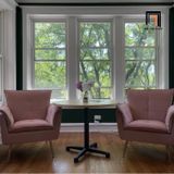  Ghế sofa đơn sang trọng DT4 Toulouse vải nhung cho shop tiệm 