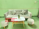  Bộ ghế sofa giá rẻ thông minh BTV 2m xám tro vải nhung 