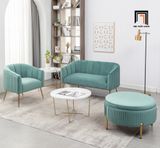  Bộ ghế sofa cong đẹp KT161 Marilana đặt sảnh chờ shop tiệm 