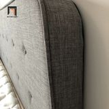  Giường ngủ bọc nệm màu xám ghi GN2 Bierman 1m6 x 2m giá rẻ 
