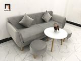  Bộ ghế sofa băng BL11 BB dài 1m9 xám vải nhung đẹp hiện đại 