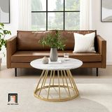  Bàn sofa mặt đá 60cm tròn xinh xắn BSF51 Aztec cho sảnh chờ 