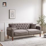  Ghế sofa băng giật nút BT97 Kensinton 1m9 vải nhung mềm 
