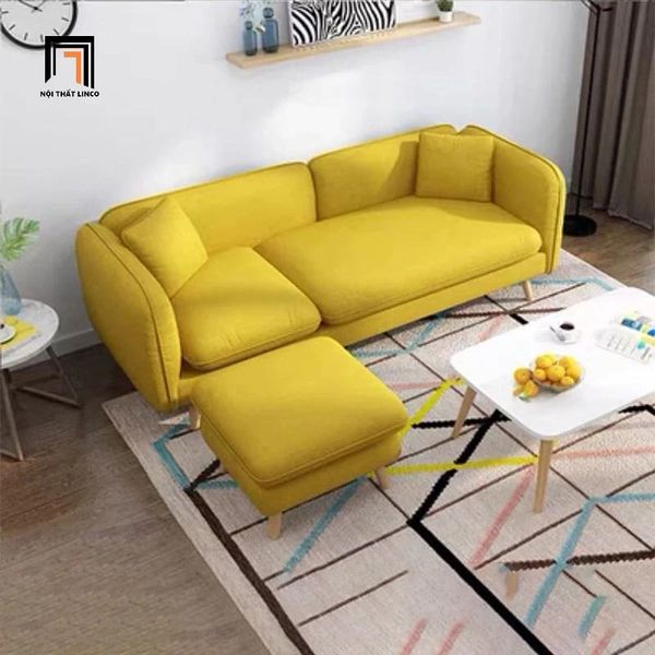 bộ ghế sofa băng xanh dương 2m1