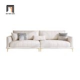  Ghế sofa băng sang trọng BT117 Forli dài 2m4 da giả trắng kem 