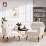  Ghế sofa đơn 1 chỗ ngồi DT97 Chopda màu cam cho shop tiệm 