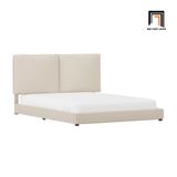  Giường ngủ vải nỉ trắng kem GN7 Arden 1m6 x 2m phòng ngủ 