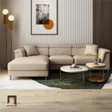  Ghế sofa góc L da cao cấp GT242 Morse 2m4 x 1m6 màu nâu 