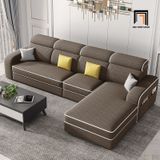  Ghế sofa góc L xám lông chuột GT181 Tunica 2m8 x 1m6 giá rẻ 