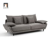  Ghế sofa văng dài 2m BT91 Lanak màu xám lông chuột giá rẻ 