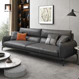  Ghế sofa băng hiện đại 2m1 BT190 Flamy xám đậm cho chung cư 