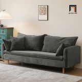  Ghế sofa băng dài 1m9 màu cam đất BT306 Nocito cho chung cư 