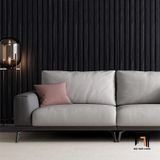 Bộ ghế sofa phòng khách chung cư KT83 Atonio da Pu màu xám 